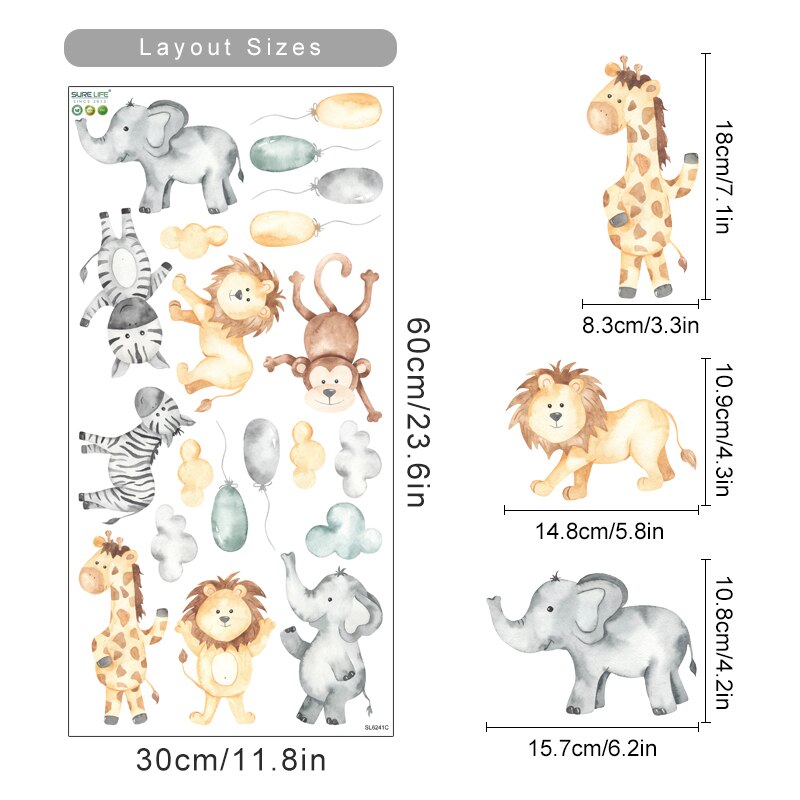 Buy now from My Snug Bug Wall Decals Safari Balloon Ride Wall Decal Snug Bug
