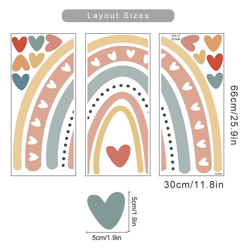 Buy now from My Snug Bug Wall Decals Large Pastel Rainbow Wall Decal Snug Bug