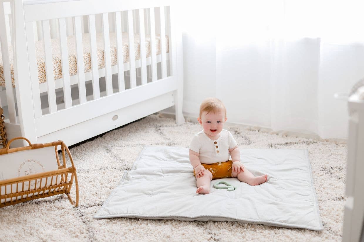 Organic Cotton Play Blanket / Cot Quilt
