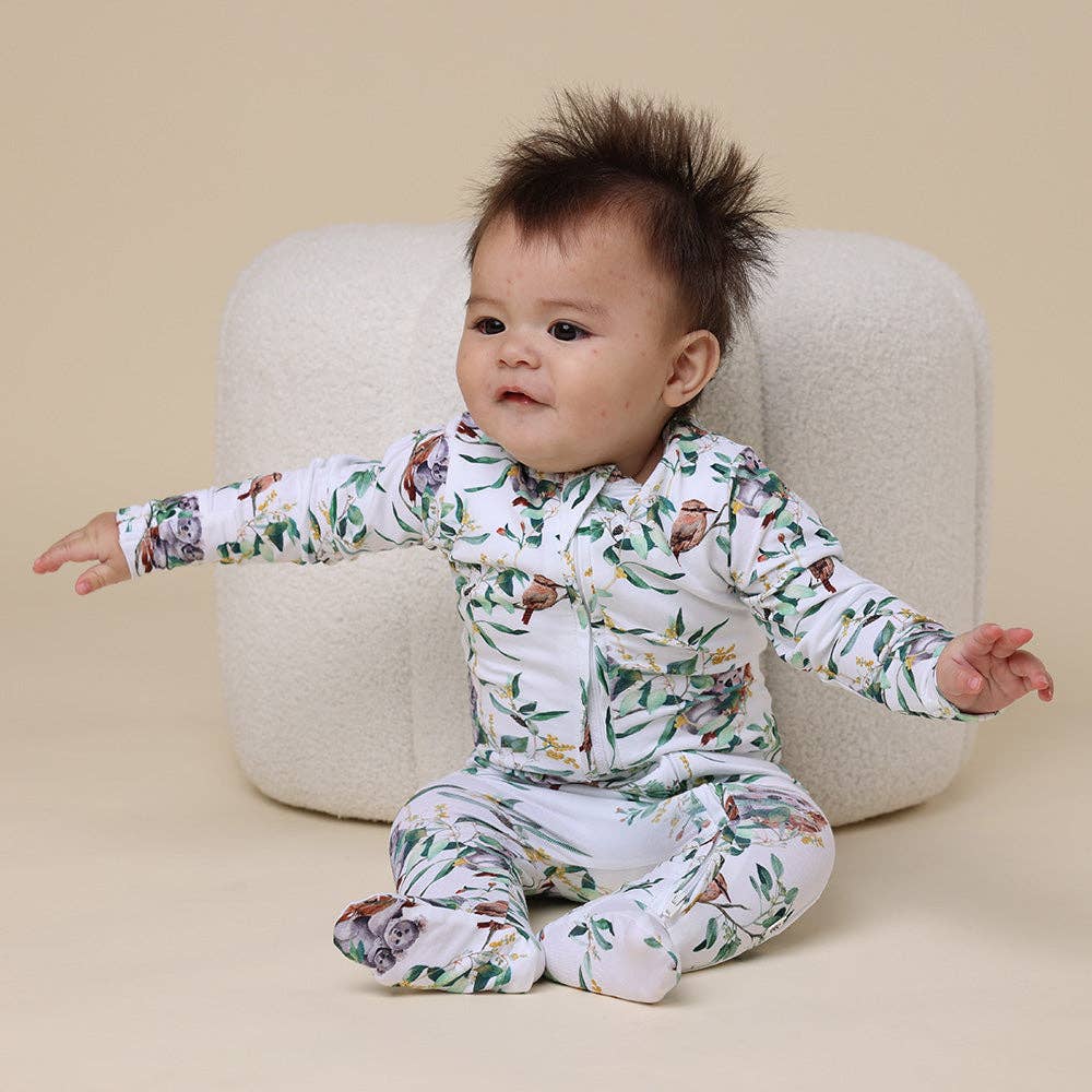 Eucalypt Organic Snuggle Sleepsuit Zip Footie