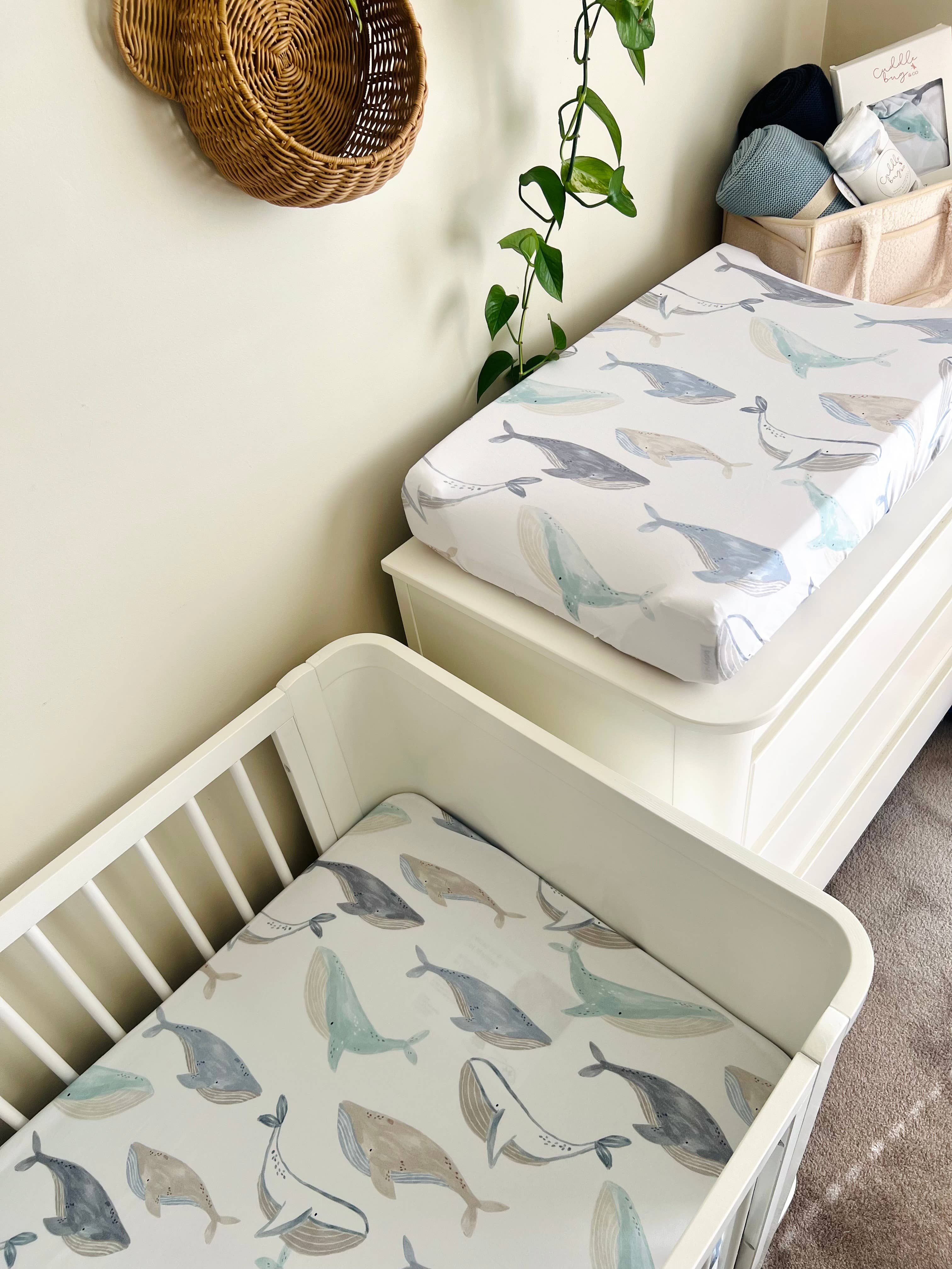 Whales Co-Sleeper Sheet