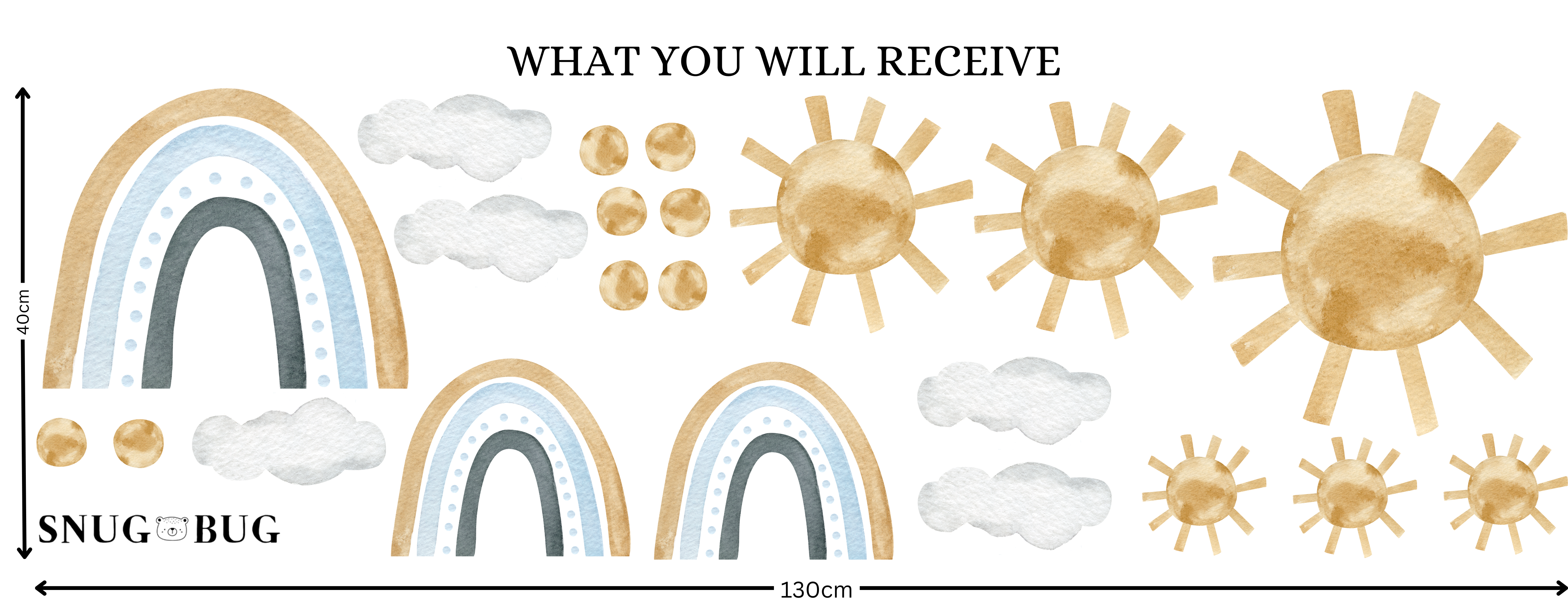 Golden Sky Wall Decal