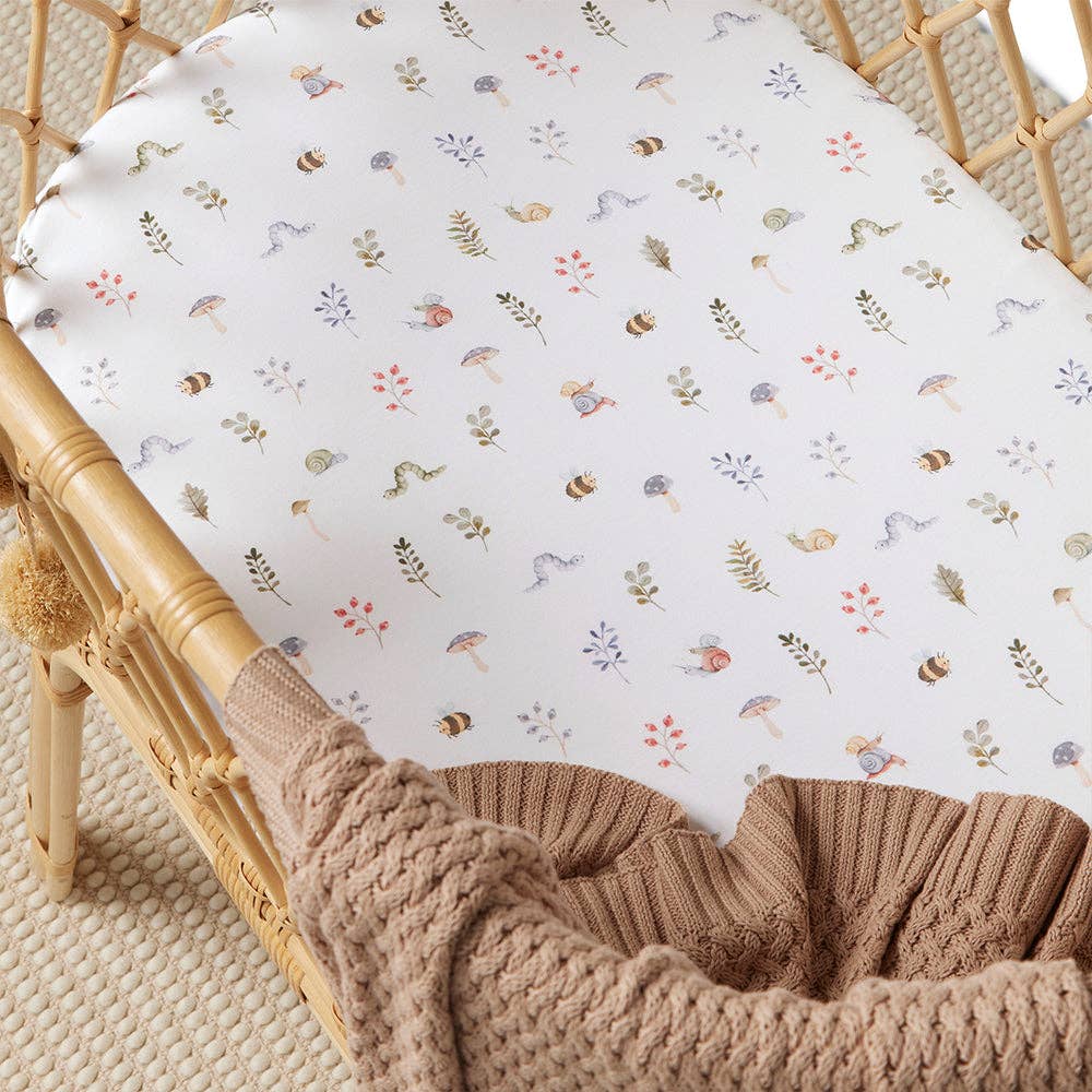 Garden Friends Organic Bassinet Sheet