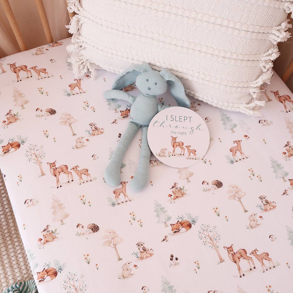 Woodland Tales Organic Fitted Cot Sheet