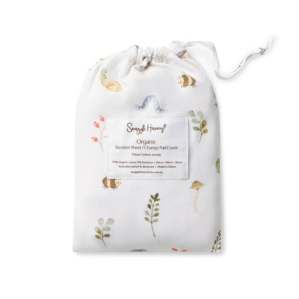 Garden Friends Organic Bassinet Sheet