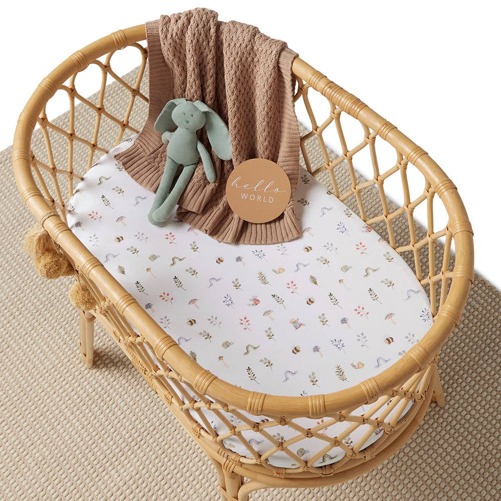 Garden Friends Organic Bassinet Sheet