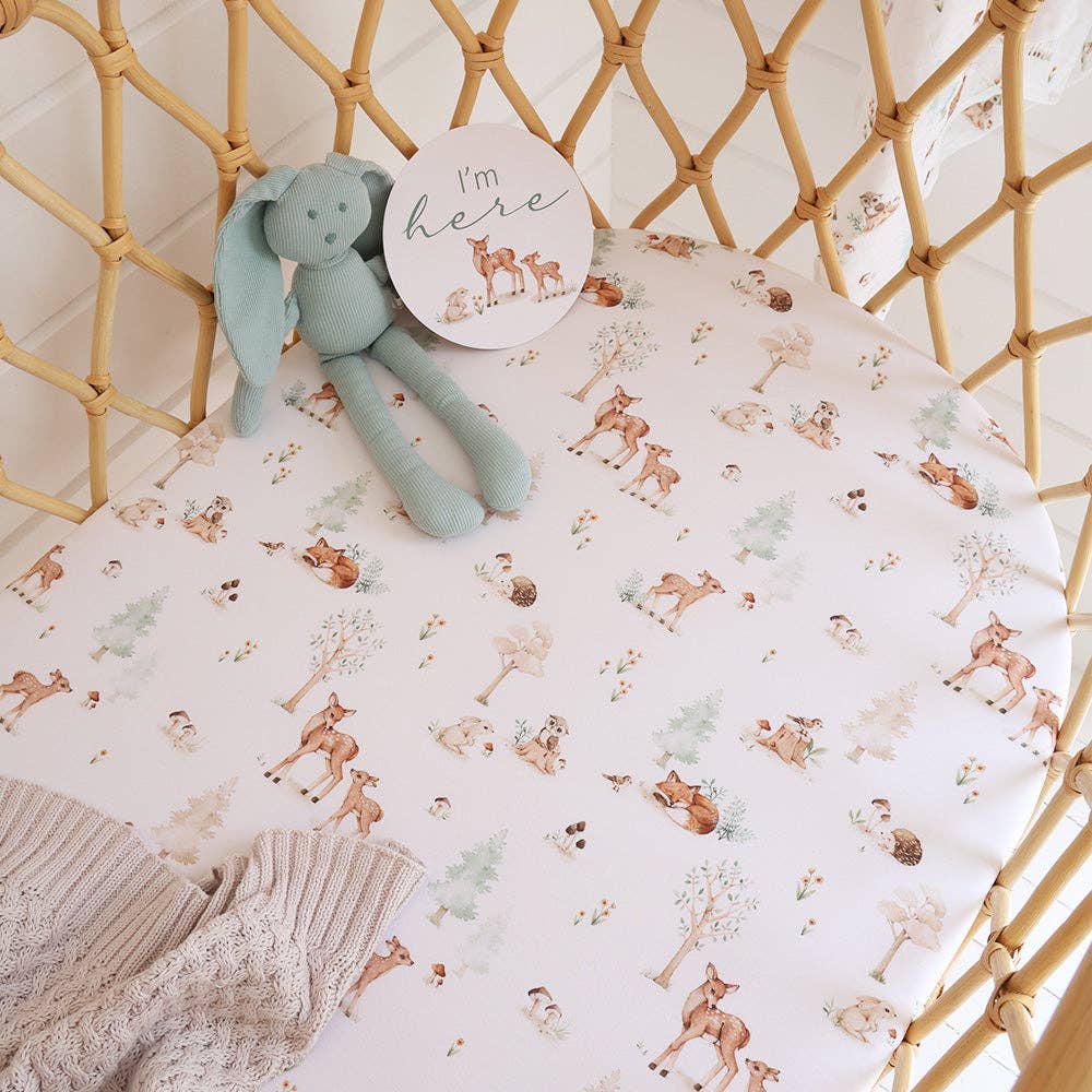 Woodland Tales Organic Bassinet Sheet