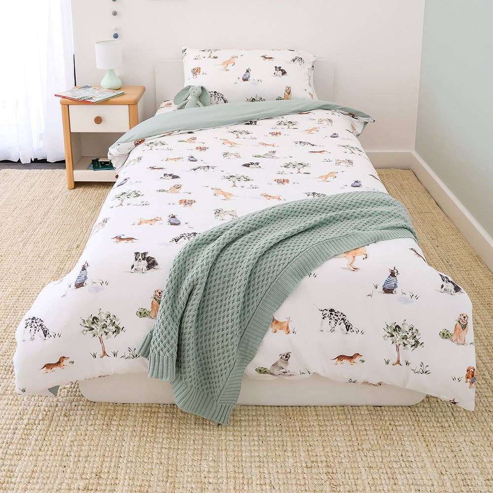 Dog Park Organic Cotton Quilt Cover