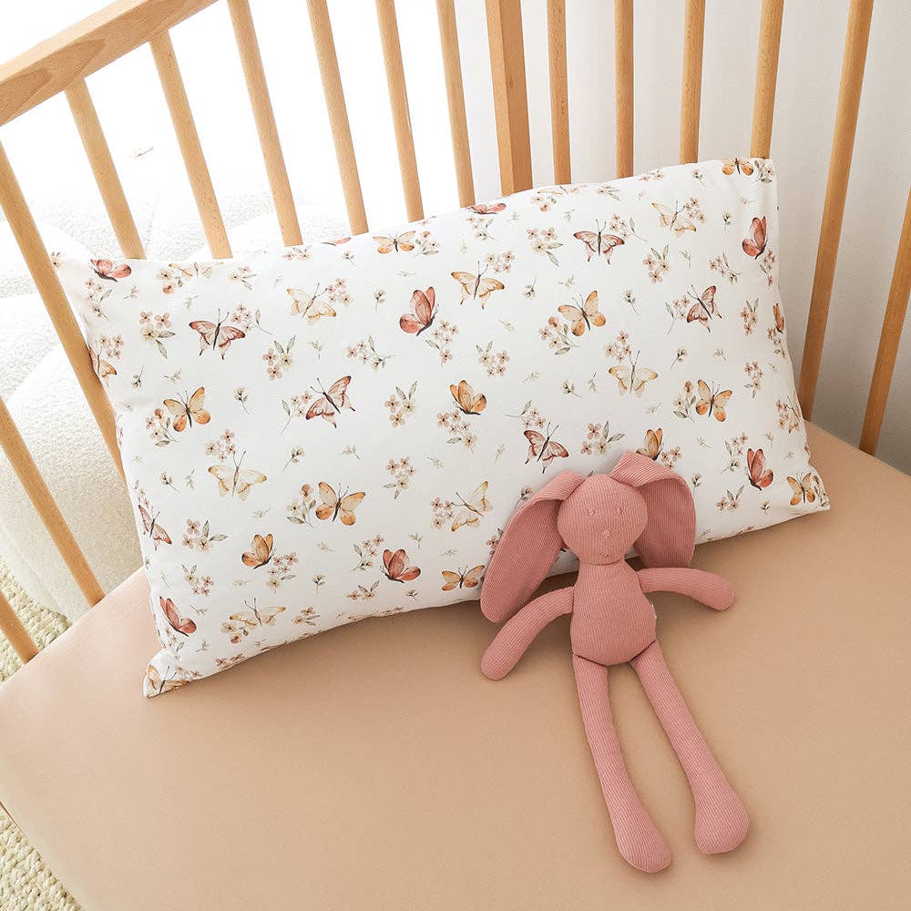 Butterfly Organic Cotton Toddler Pillowcase