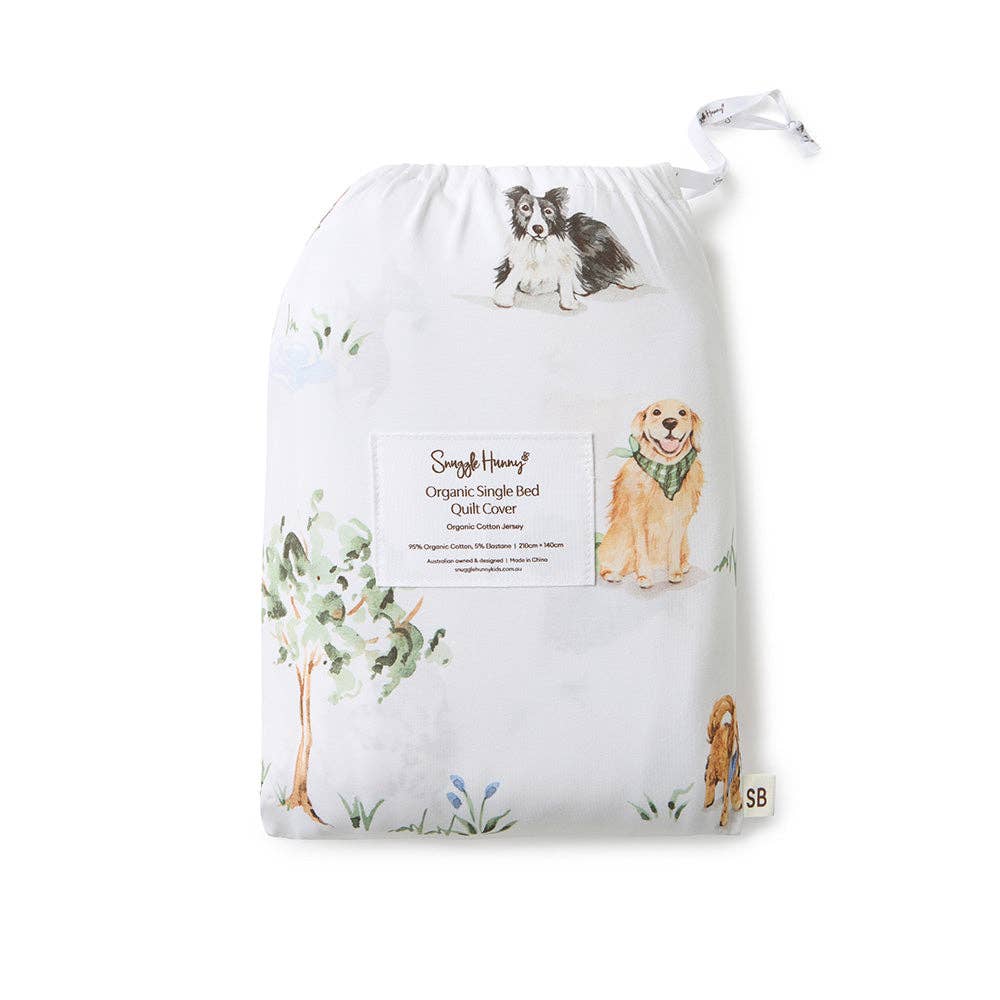 Dog Park Organic Cotton Quilt Cover