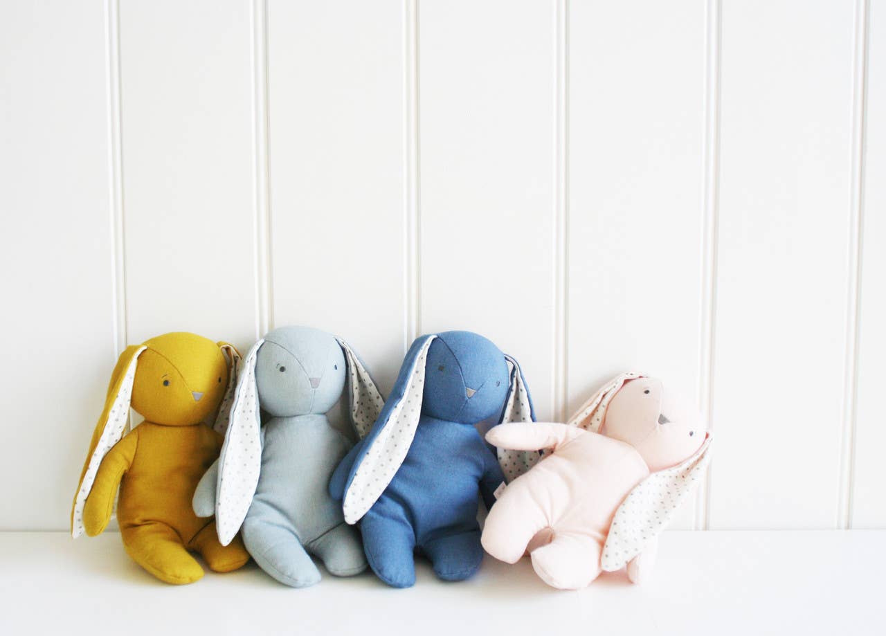 Buy now from My Snug Bug Plush Toy Bobby Floppy Bunny Chambray Linen Alimrose