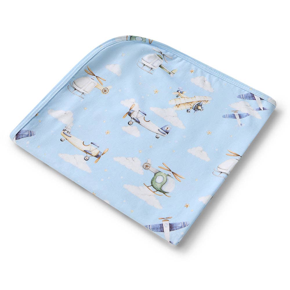Taking Flight Organic Jersey Wrap & Beanie Set