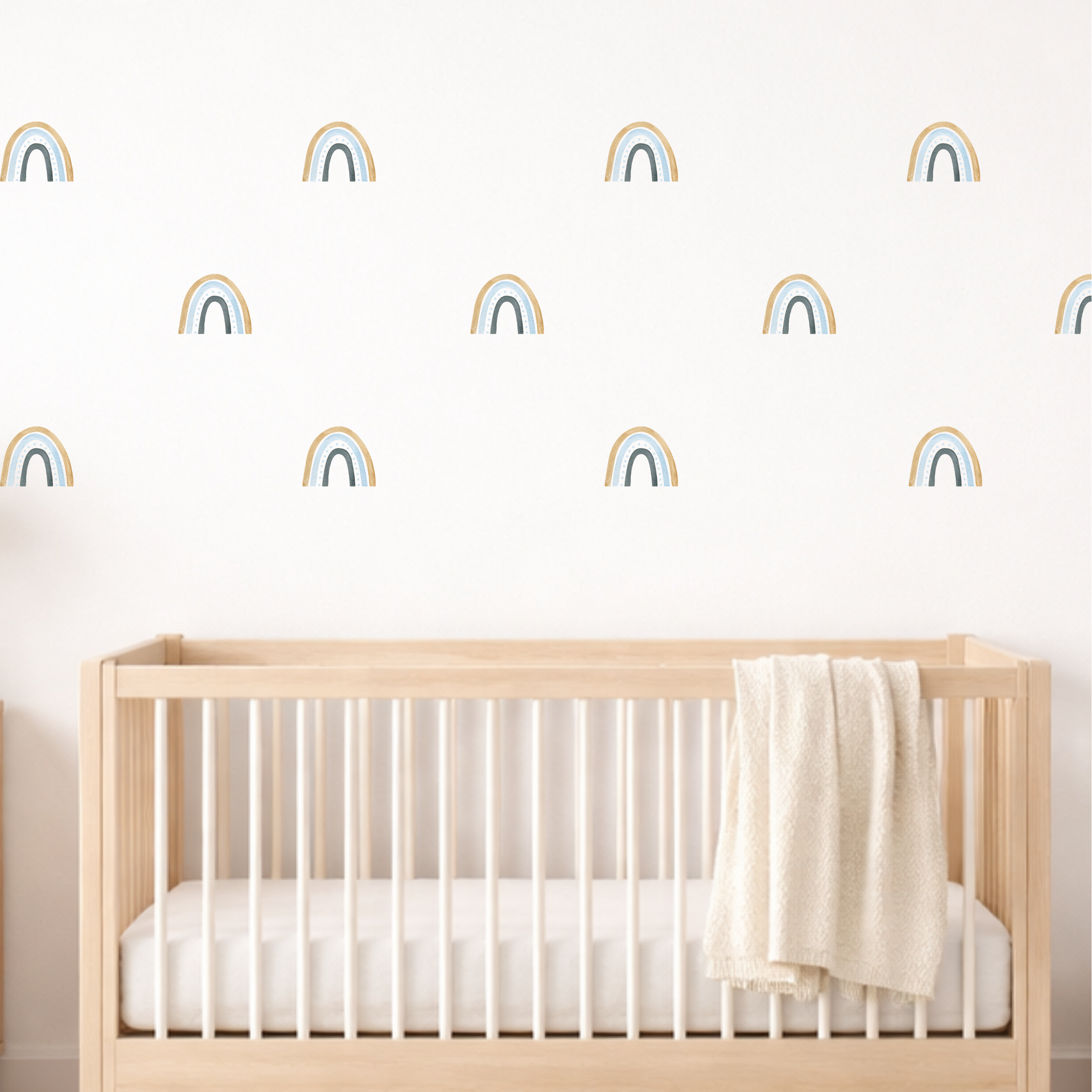 Golden Rainbow Wall Decals