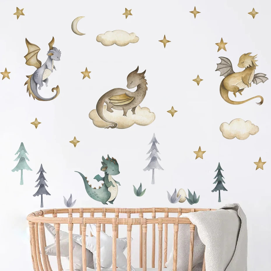 Tiny Dragon Tales Wall Decal