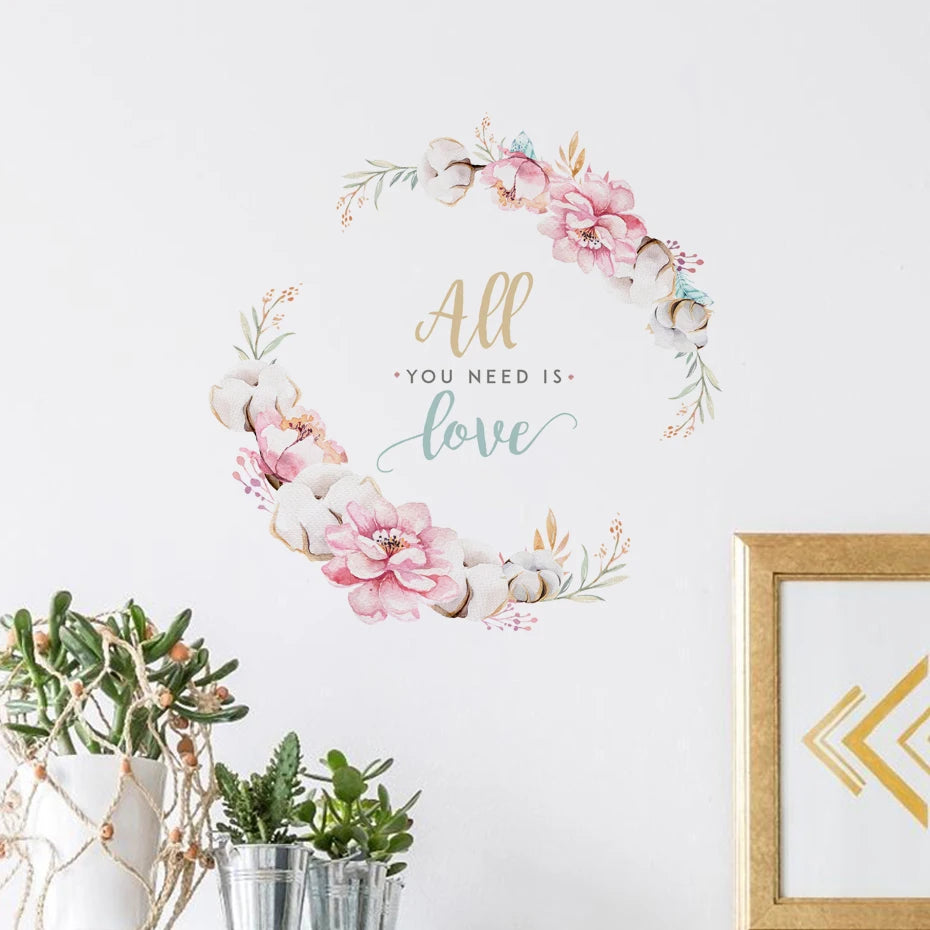 Petals & Positivity Wall Decal