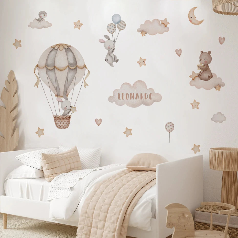 Bunny Voyage Wall Decal