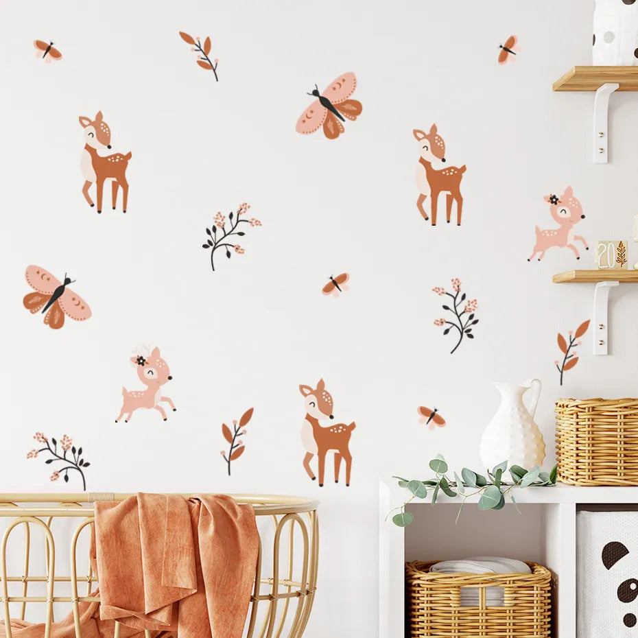 Butterfly Bambi Wall Decal