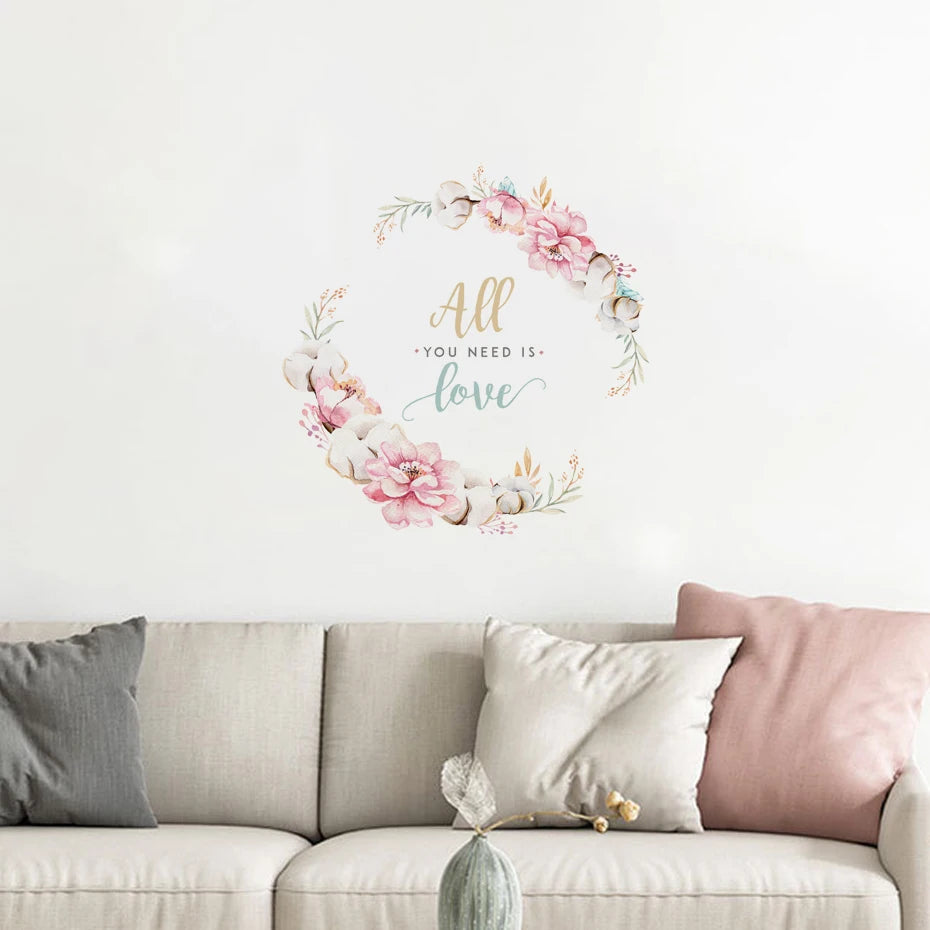 Petals & Positivity Wall Decal