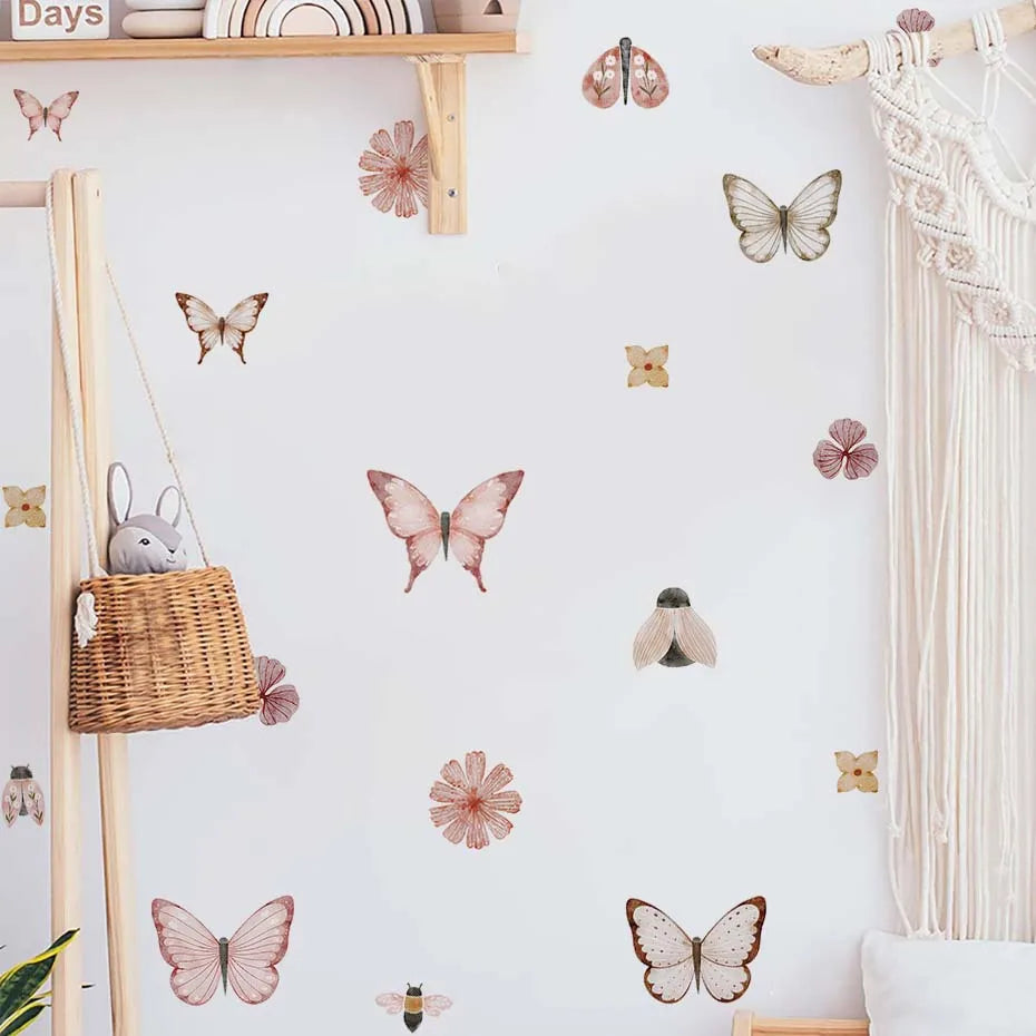 Fluttering Friends Wall Decal