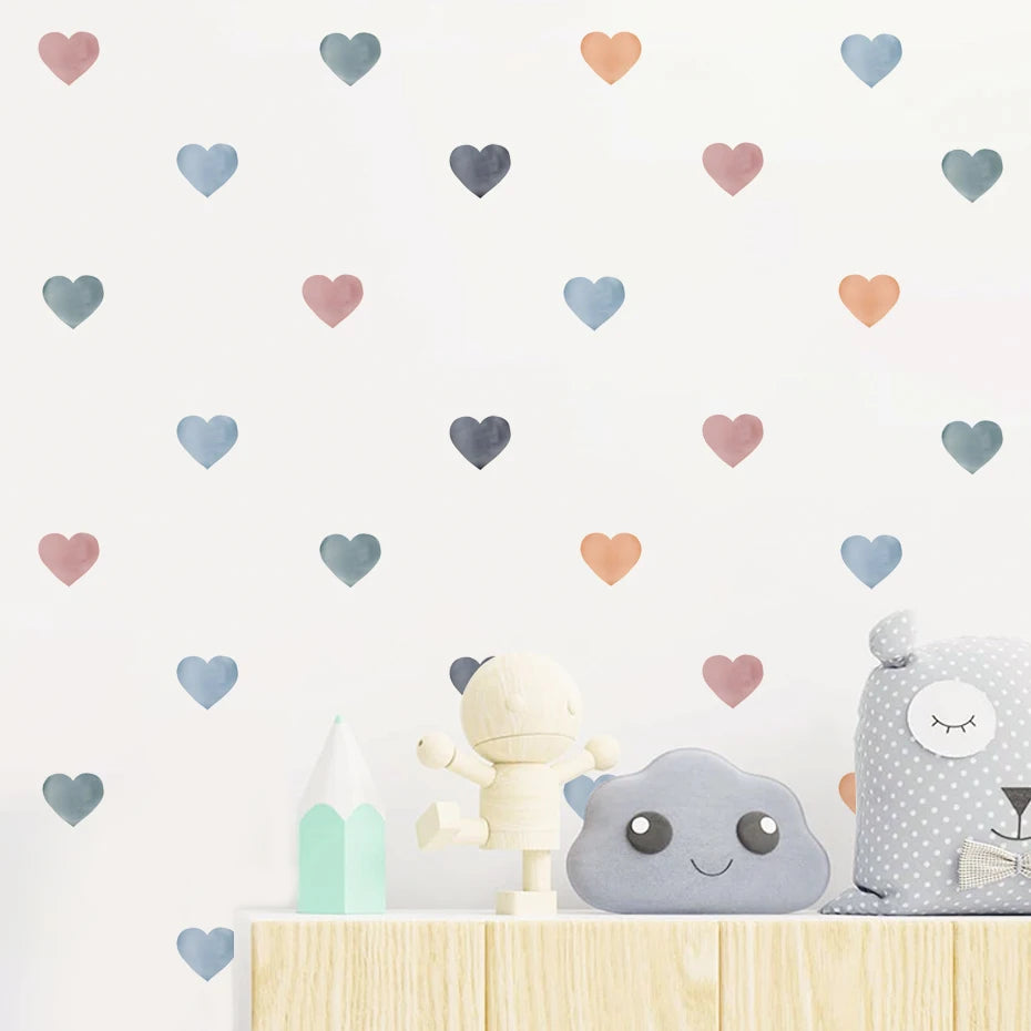 Bubble Hearts Wall Decal