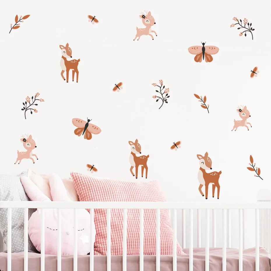 Butterfly Bambi Wall Decal