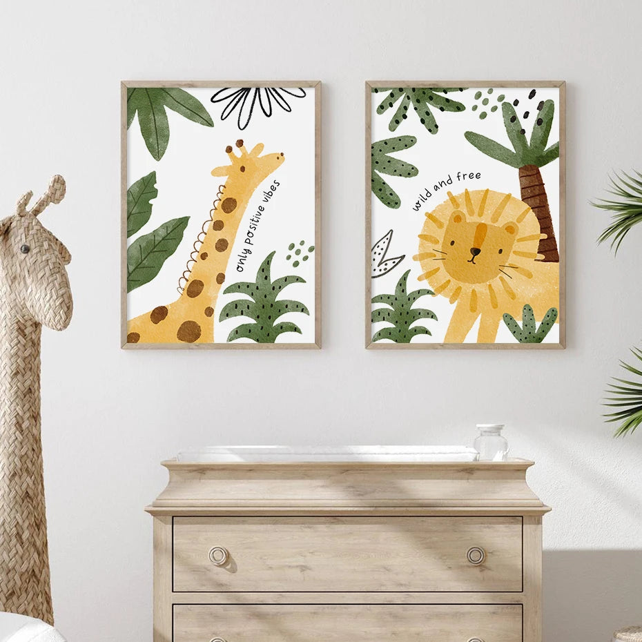 Tiny Tots Safari Canvas Prints