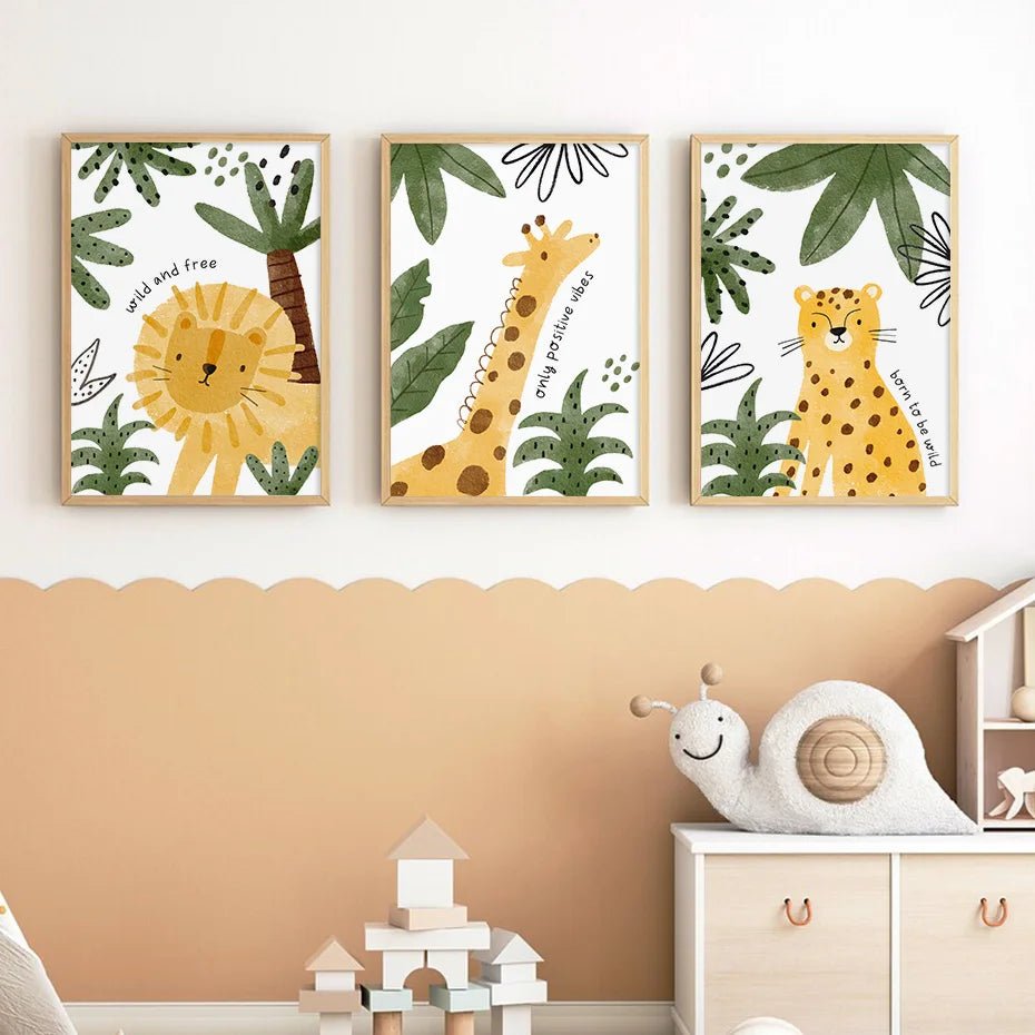 Tiny Tots Safari Canvas Prints