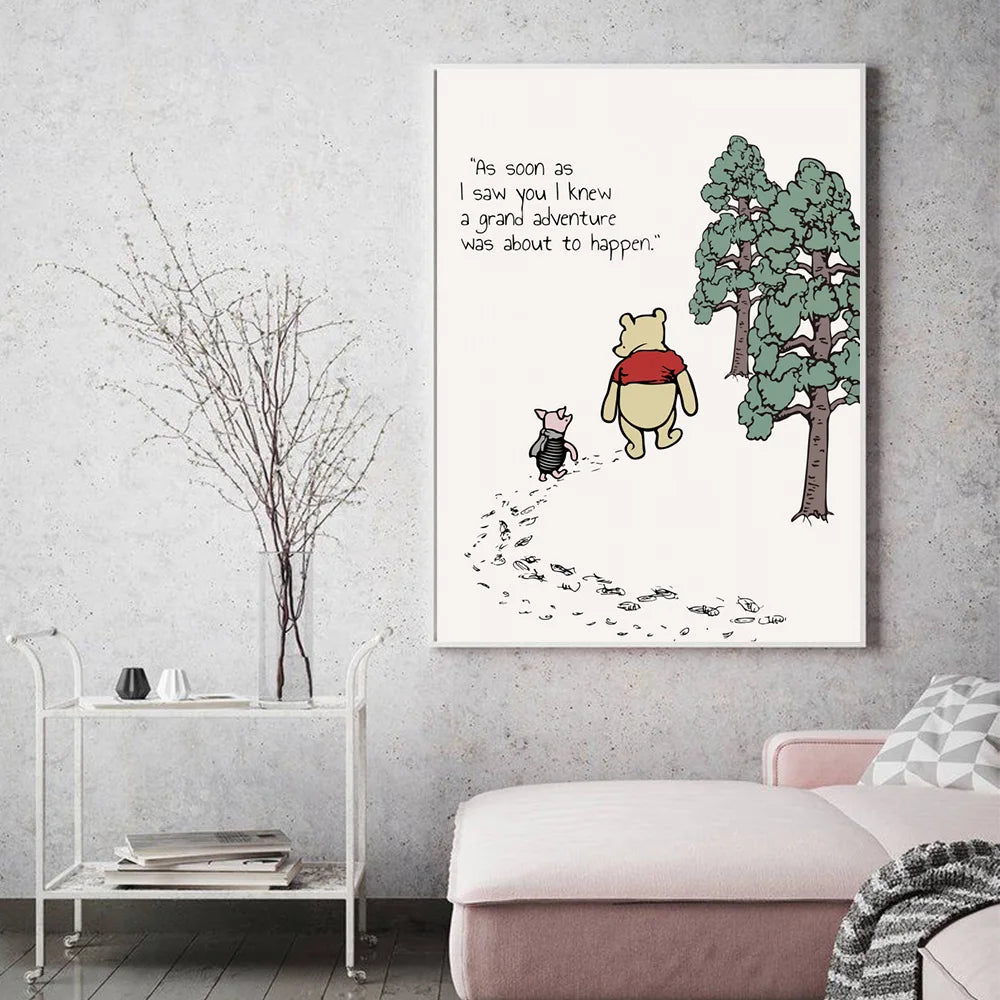 Classic Winnie The Pooh Series Canvas Prints