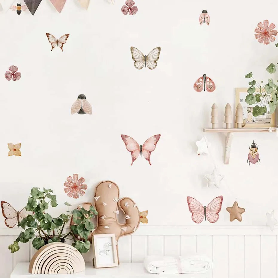 Fluttering Friends Wall Decal