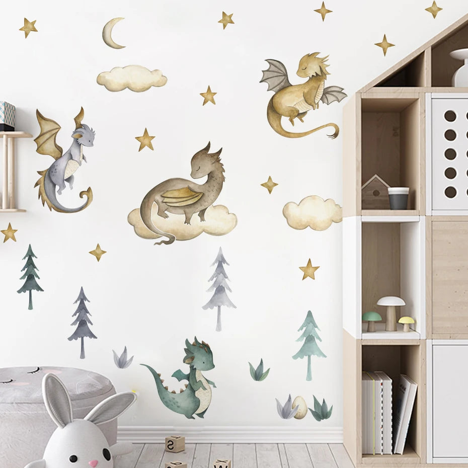 Tiny Dragon Tales Wall Decal