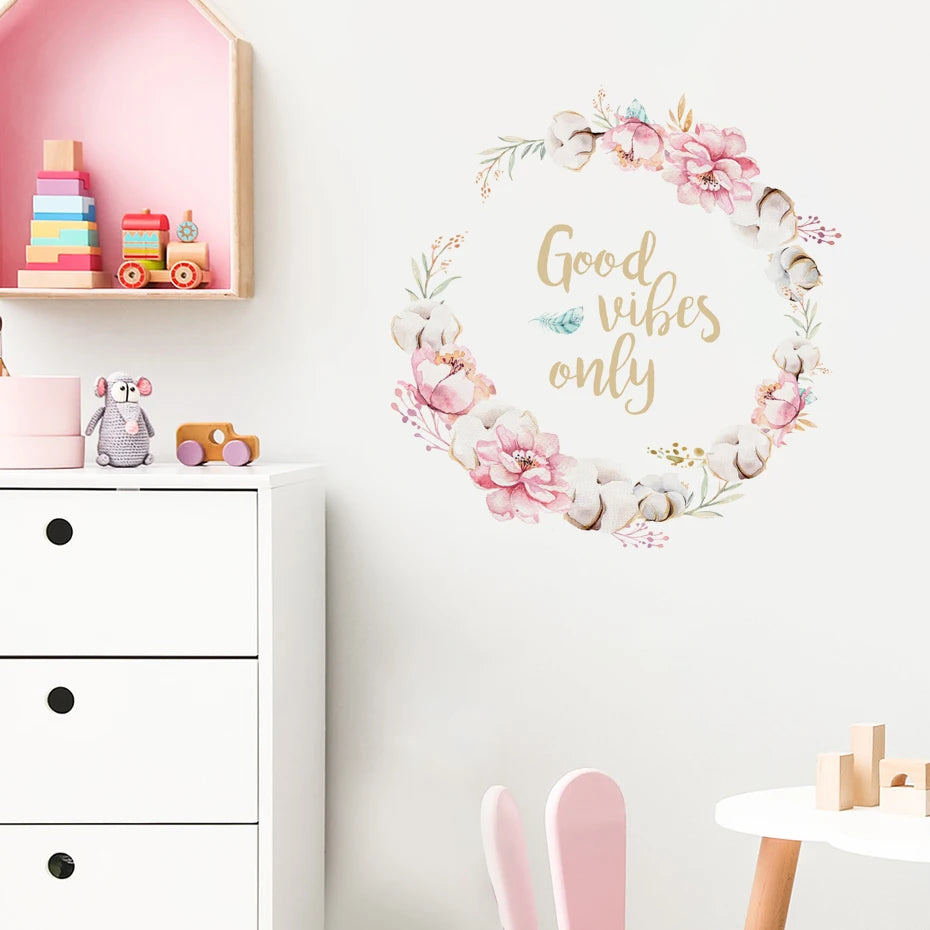 Petals & Positivity Wall Decal