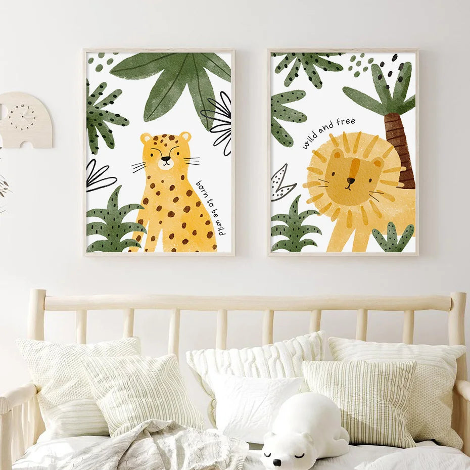 Tiny Tots Safari Canvas Prints