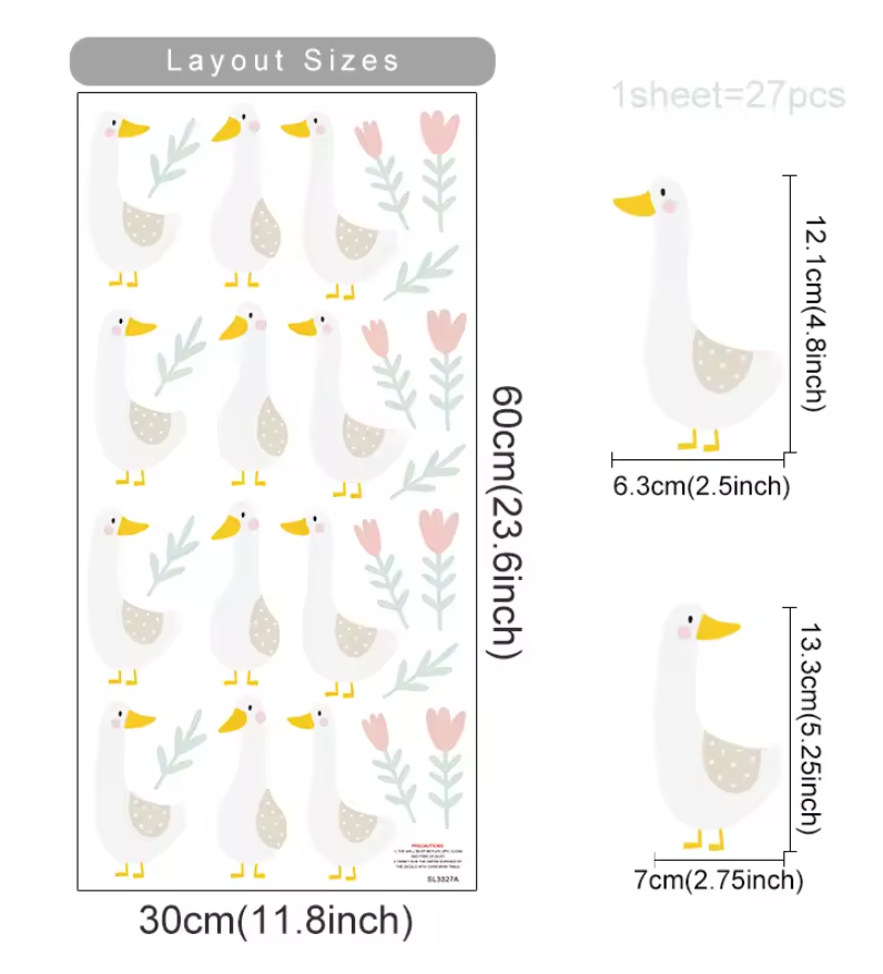 Waddle & Wings Wall Decal