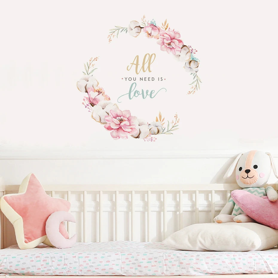 Petals & Positivity Wall Decal