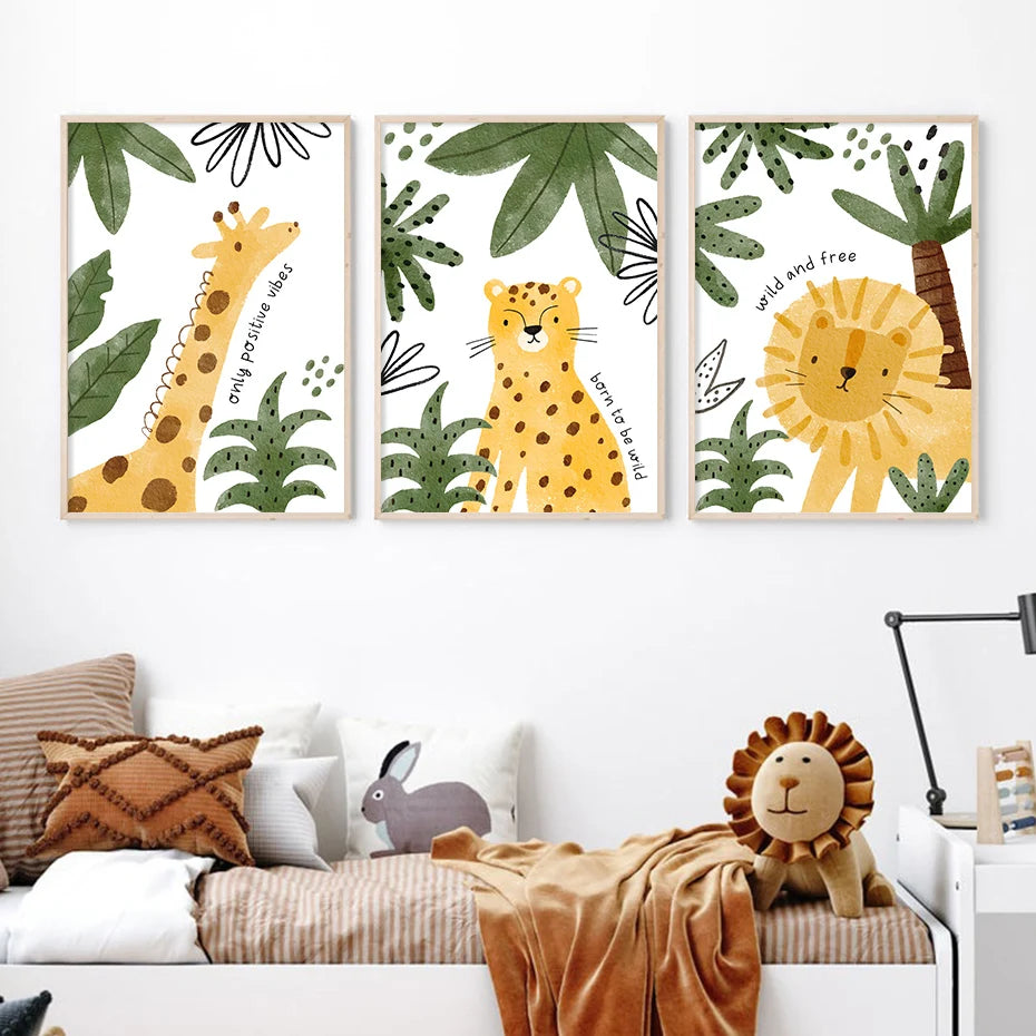 Tiny Tots Safari Canvas Prints