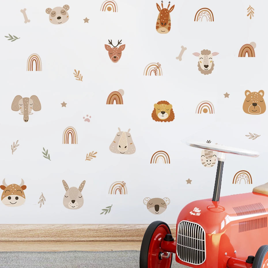 Rainbow Critters Wall Decal