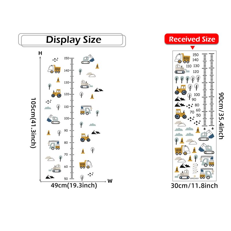 Construction Truck Height Chart