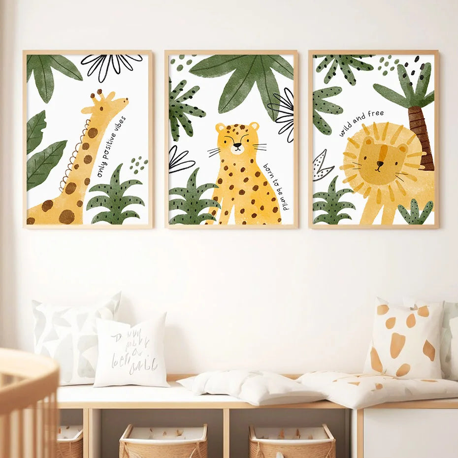 Tiny Tots Safari Canvas Prints