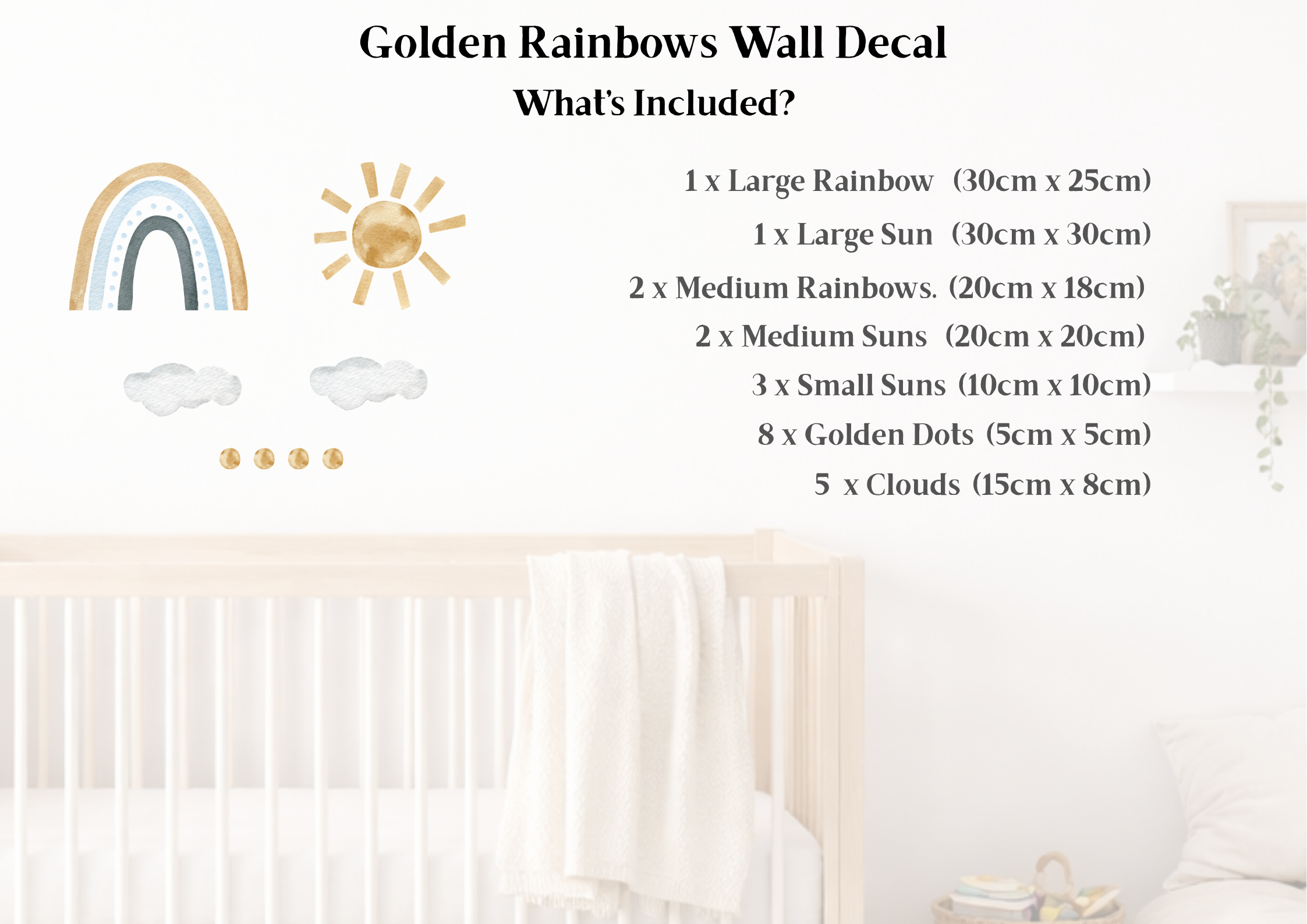Golden Sky Wall Decal