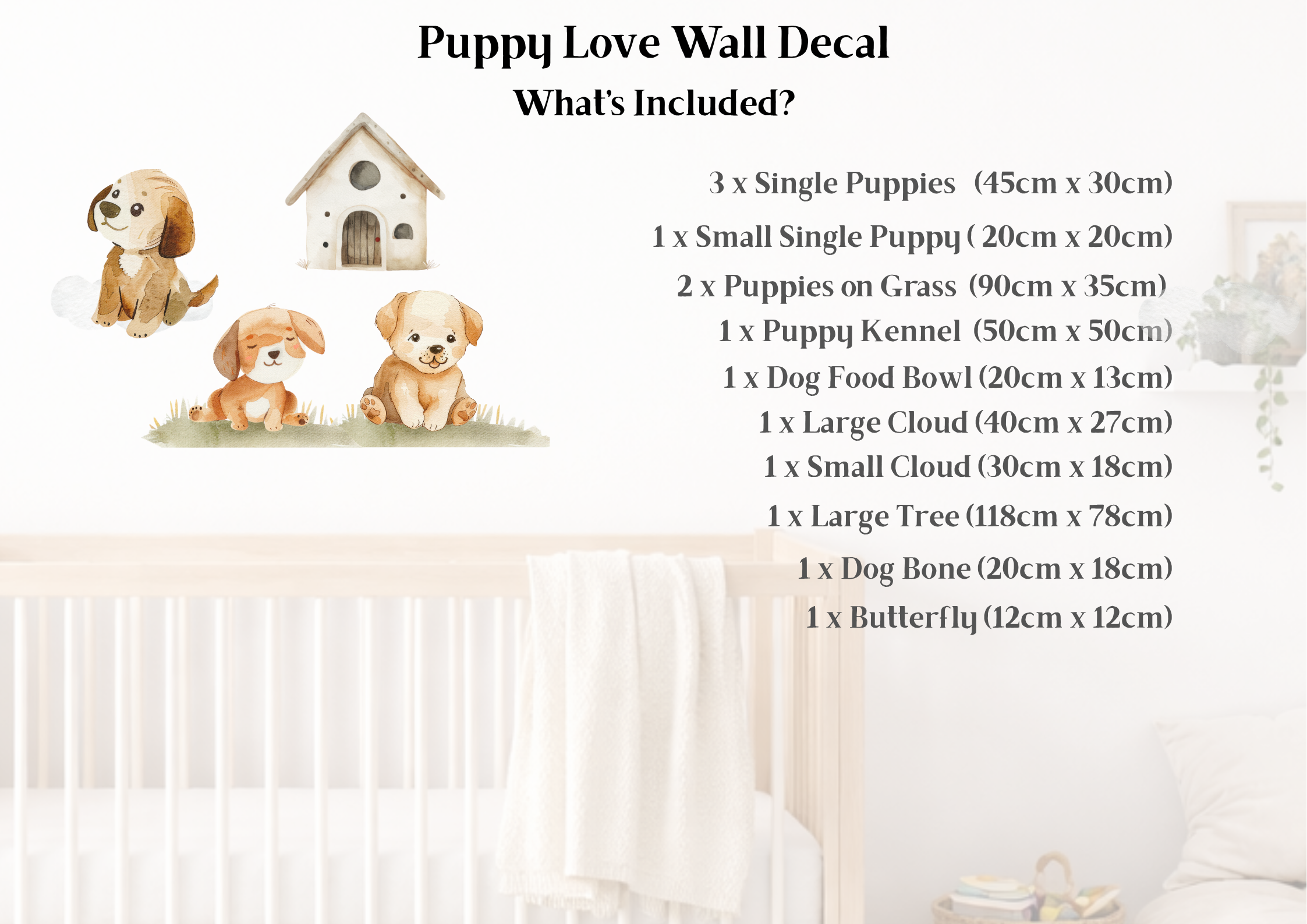Puppy Love Wall Decal