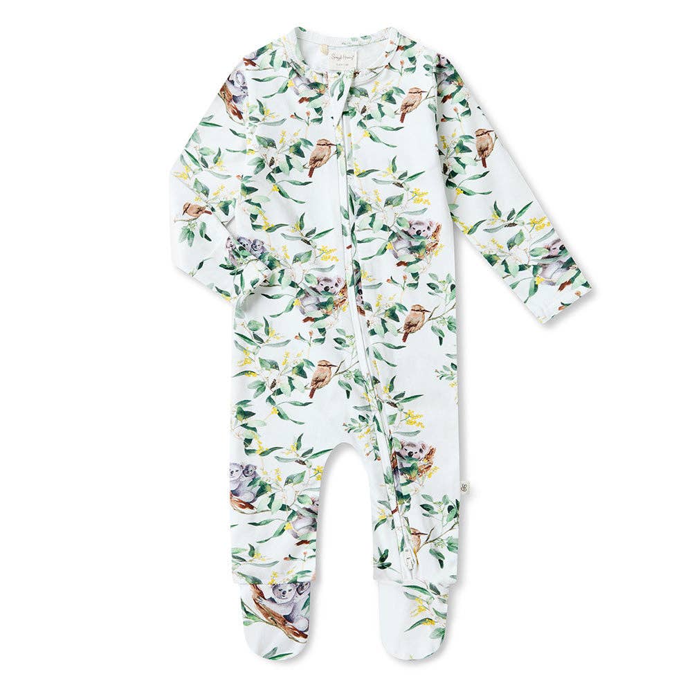 Eucalypt Organic Snuggle Sleepsuit Zip Footie