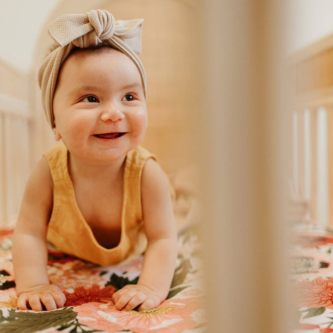 Les Fleurs Cot Sheet