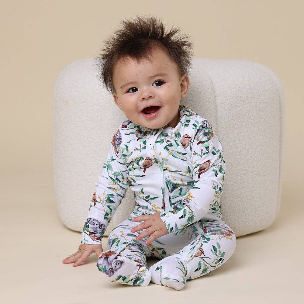 Eucalypt Organic Snuggle Sleepsuit Zip Footie