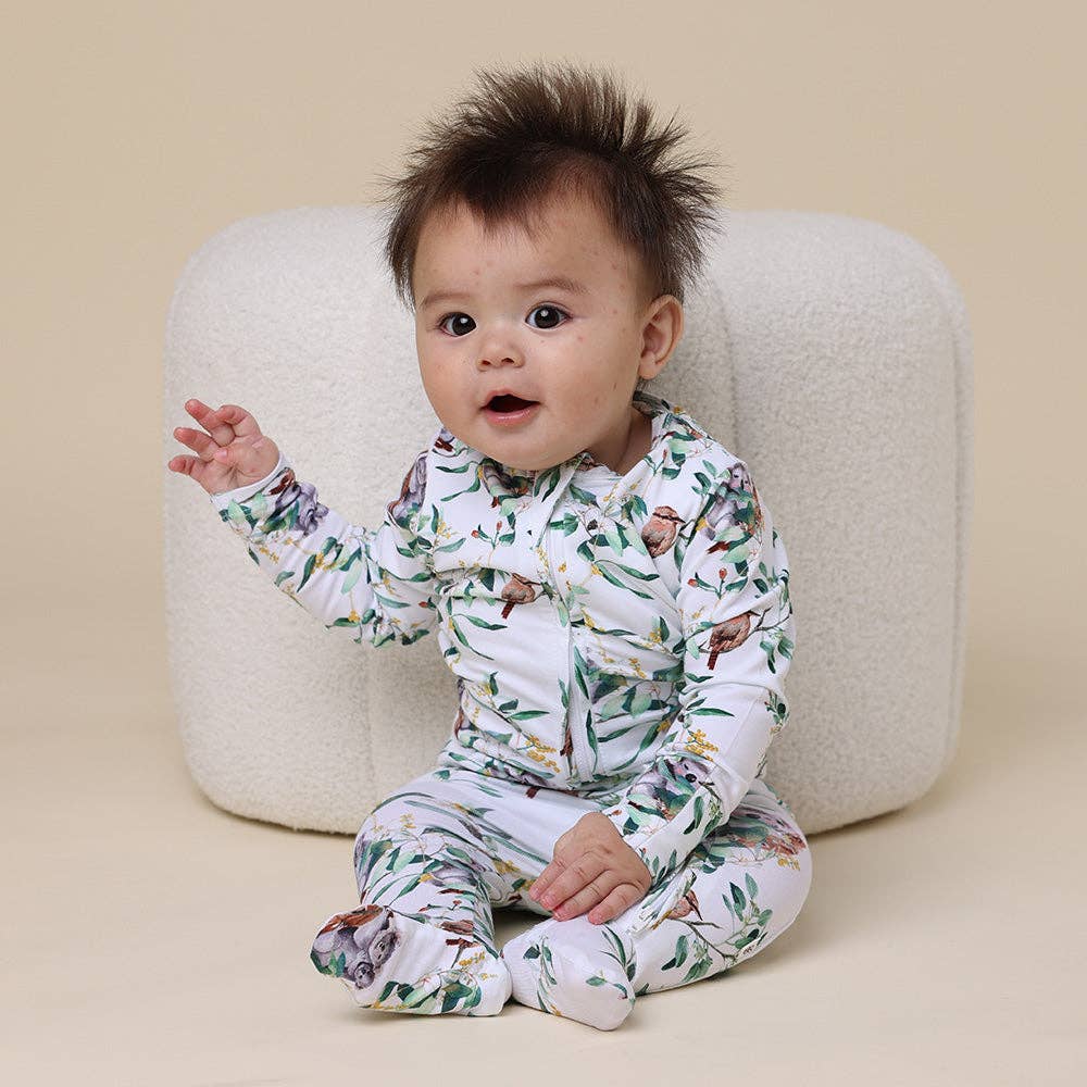 Eucalypt Organic Snuggle Sleepsuit Zip Footie