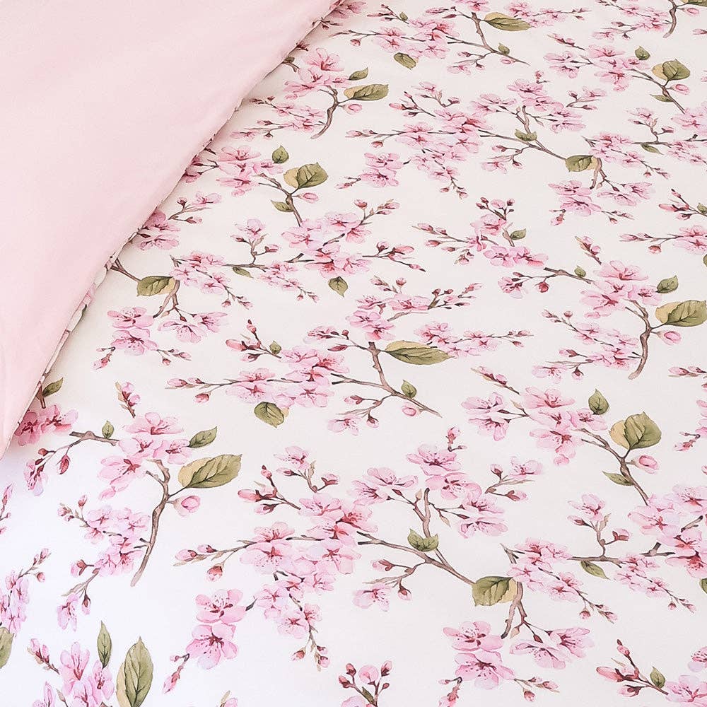 Cherry Blossom Organic Cotton Quilt Cover