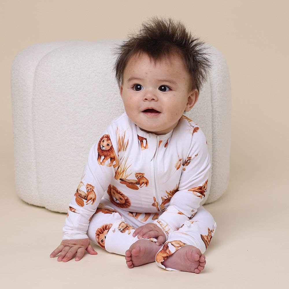 Lion Organic Snugglesuit Convertible Romper