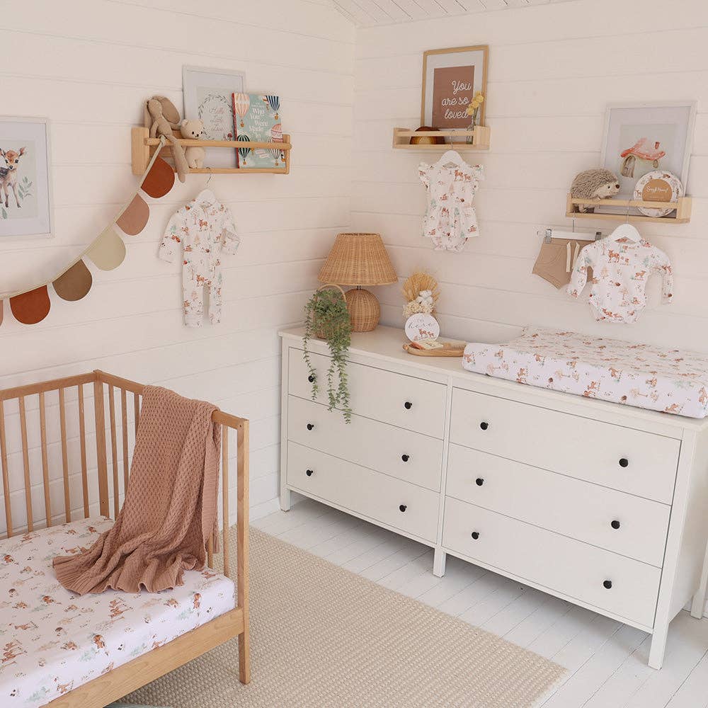 Woodland Tales Organic Fitted Cot Sheet
