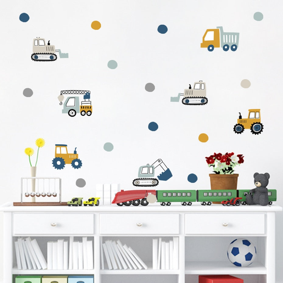 Construction Truck Wall Decal