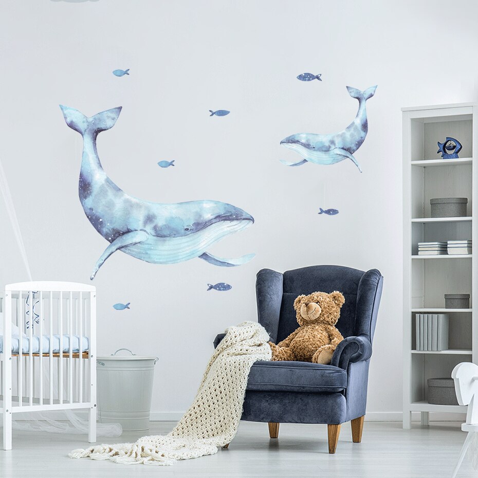 Mum & Baby Whale Wall Decal