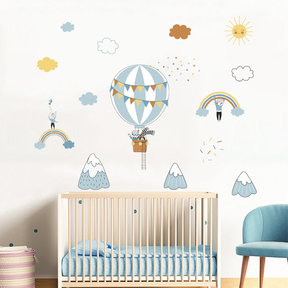 Hot Air Balloon Wall Decal